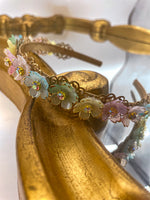 Secret Garden Dream Headband – Pastel Acrylic Floral Statement Hair Accessory | Bridal, Festival & Luxe Occasion Glam