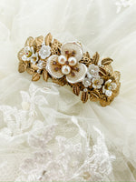 Floral Elegance Bridal Tiara – Pearl Statement Crown | Wedding, Fantasy Goddess & Luxe Occasion Headpiece