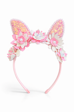 Easter bunny flower crown - Twinkle Pink