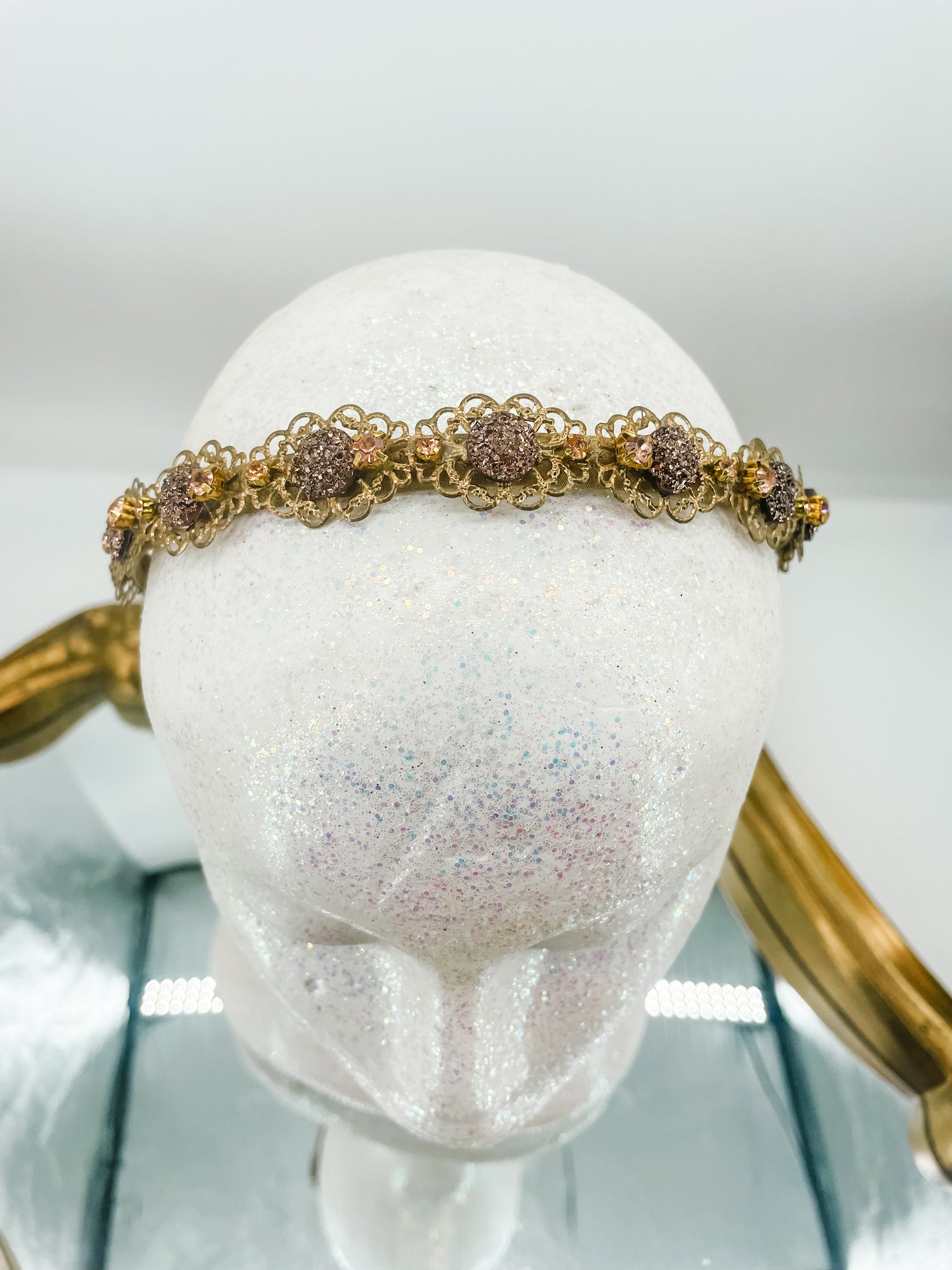 Regal Elegance Gold Headband – Crystal Statement Hair Accessory | Bridal, Fantasy & Luxe Occasion Glam