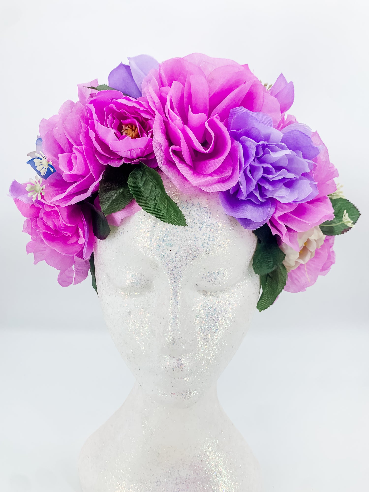 Lilac Fairy Silk Flower Crown – Floral Statement Headpiece | Festival, Bridal & Luxe Occasion Accessory