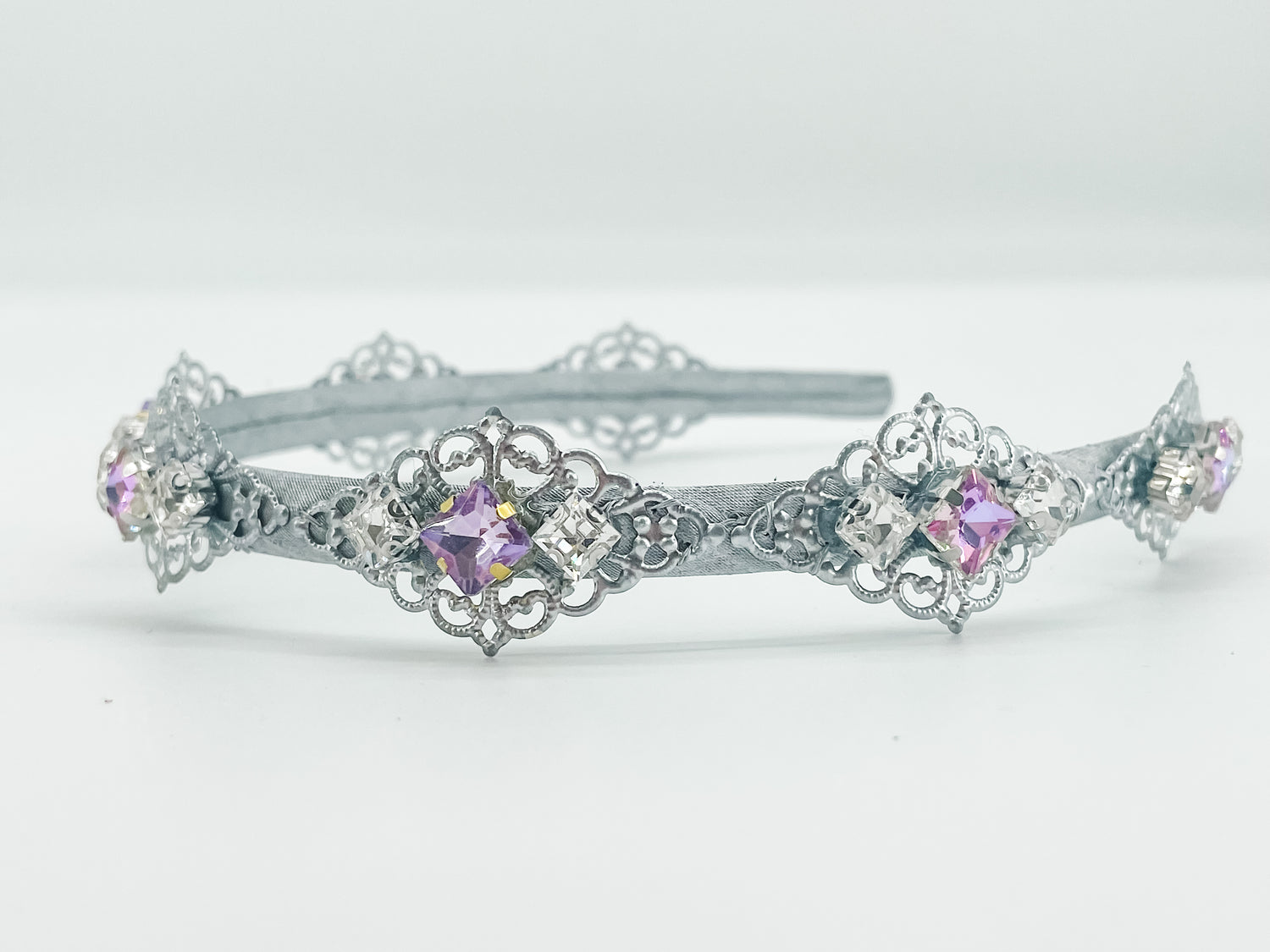 Silver Imperial Radiance Headband – Crystal Statement Hair Accessory | Bridal, Fantasy & Luxe Occasion Glam